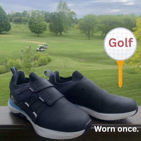 Men's Navy Blue Golf Shoes * FootJoy * - Picture 16 of 16